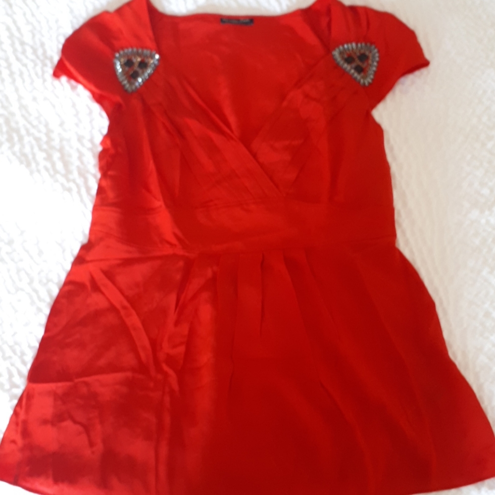 100% Silk Top from Massimo Dutti